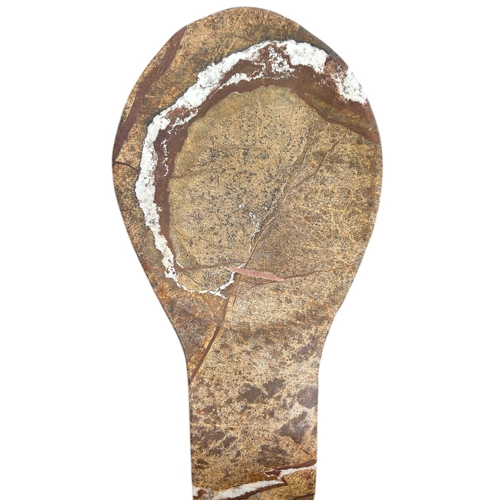 Brown and Tan Stone Spoon rest